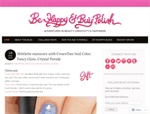 Tablet Screenshot of behappyandbuypolish.com